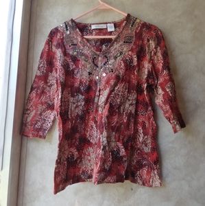 Tantrums red long sleeve shirt